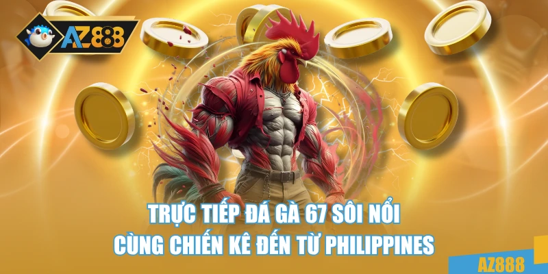 Trực tiếp đá gà 67 sôi nổi cùng chiến kê đến từ Philippines