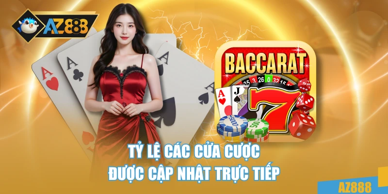 Tỷ lệ các cửa cược được cập nhật trực tiếp